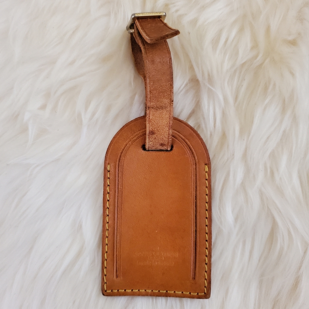 Louis Vuitton Luggage Hanging Travel Name Tag Leather
